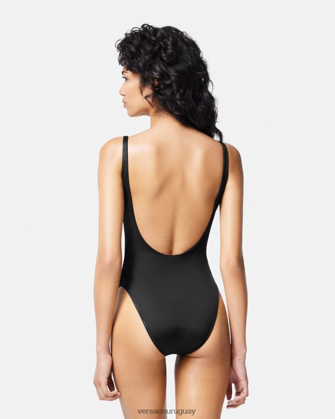 Versace traje de baño de una pieza con medusa \'95 mujer negro ropa interior y ropa de playa H88R0H1147