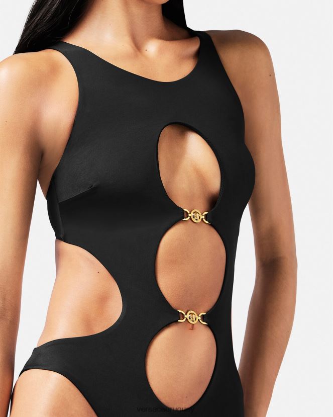 Versace traje de baño de una pieza con medusa \'95 mujer negro ropa interior y ropa de playa H88R0H1148