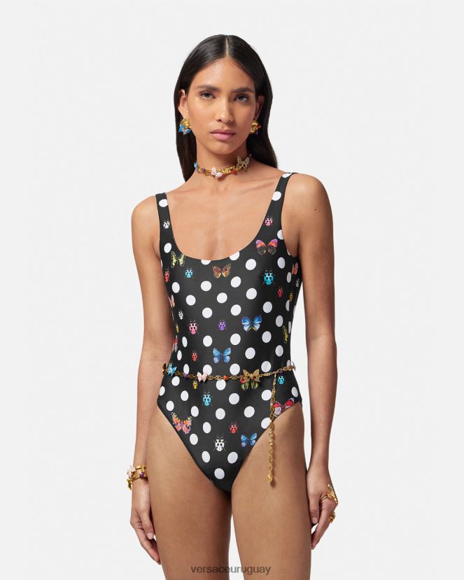 Versace traje de baño de una pieza mariposas mujer imprimir ropa interior y ropa de playa H88R0H1116