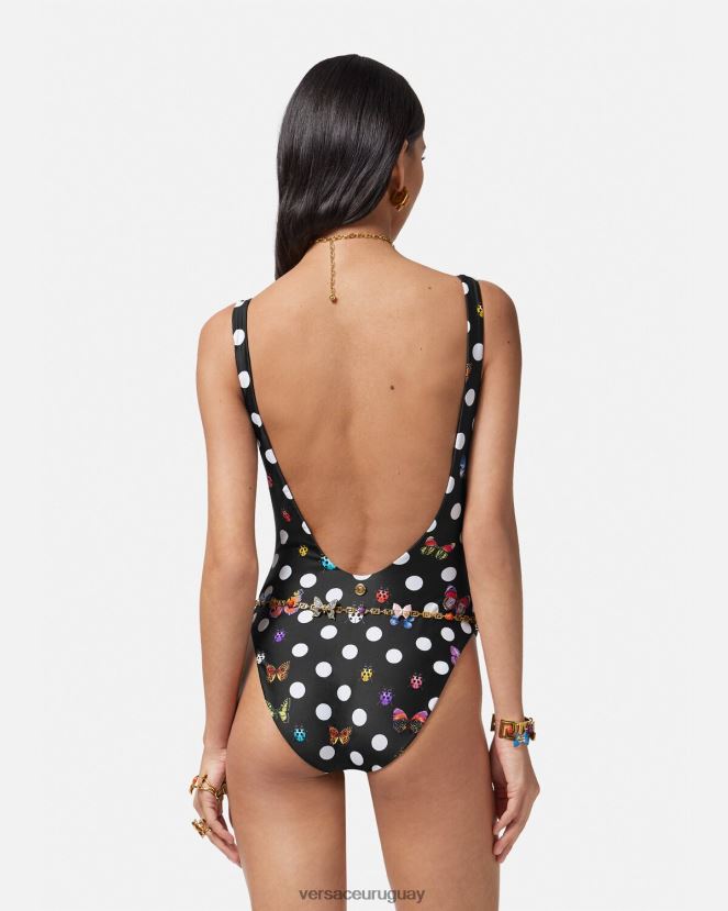 Versace traje de baño de una pieza mariposas mujer imprimir ropa interior y ropa de playa H88R0H1116