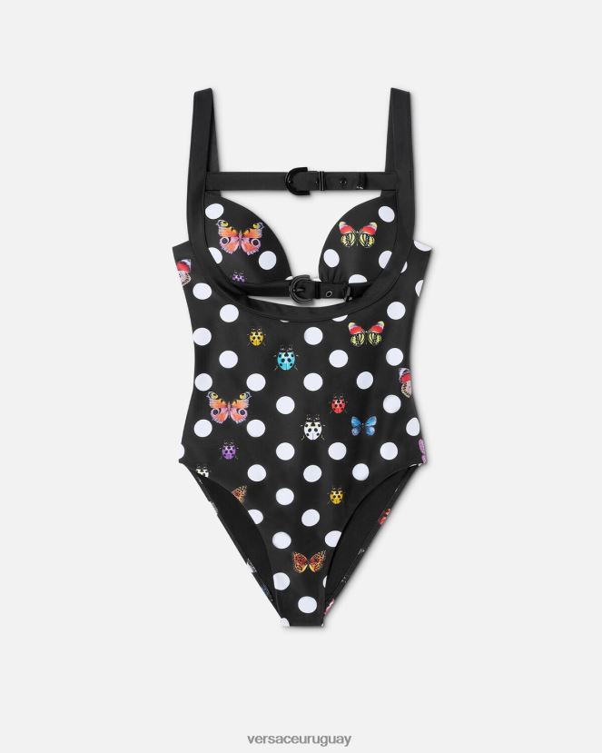 Versace traje de baño de una pieza mariposas mujer imprimir ropa interior y ropa de playa H88R0H1117