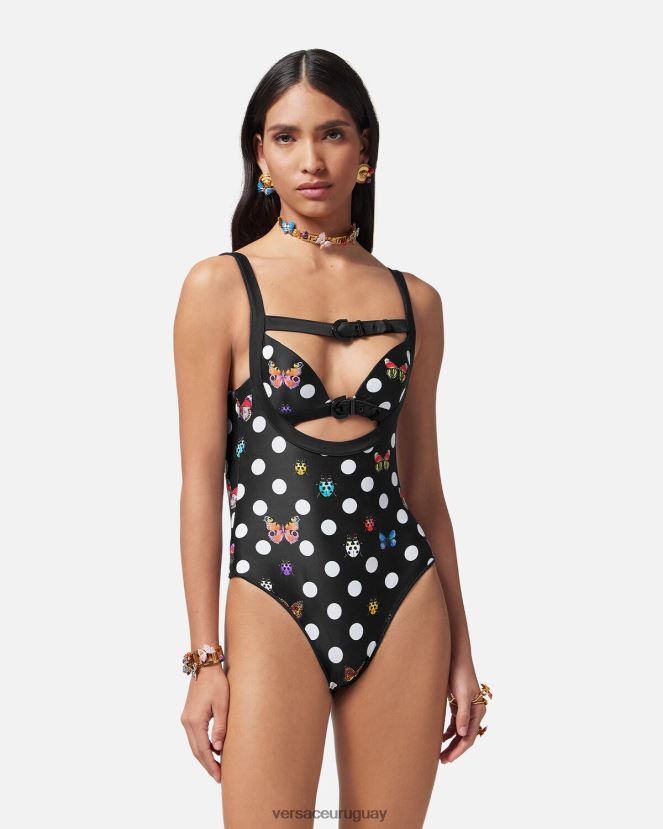 Versace traje de baño de una pieza mariposas mujer imprimir ropa interior y ropa de playa H88R0H1117