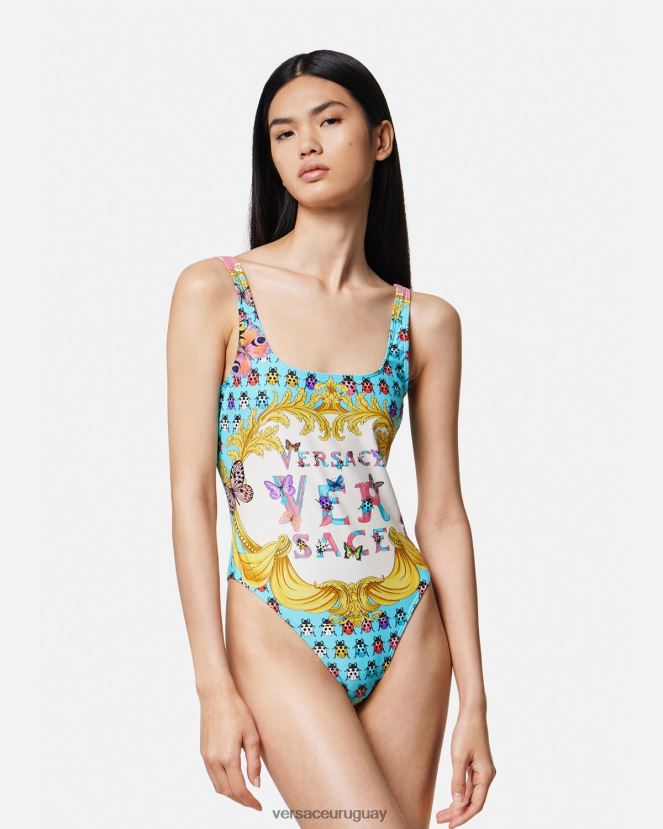 Versace traje de baño de una pieza mariposas mujer imprimir ropa interior y ropa de playa H88R0H1135