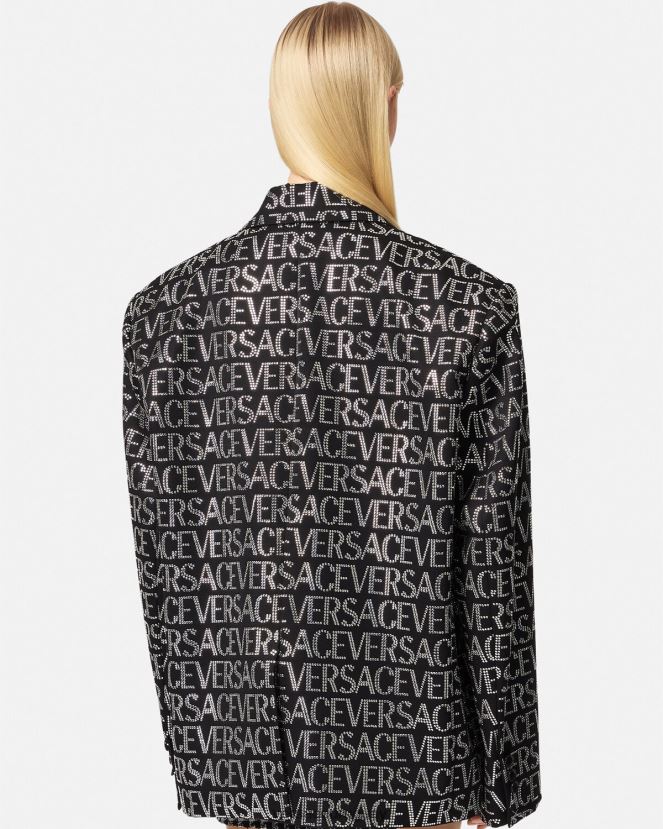 Versace blazer con cristales mujer un color ropa H88R0H115