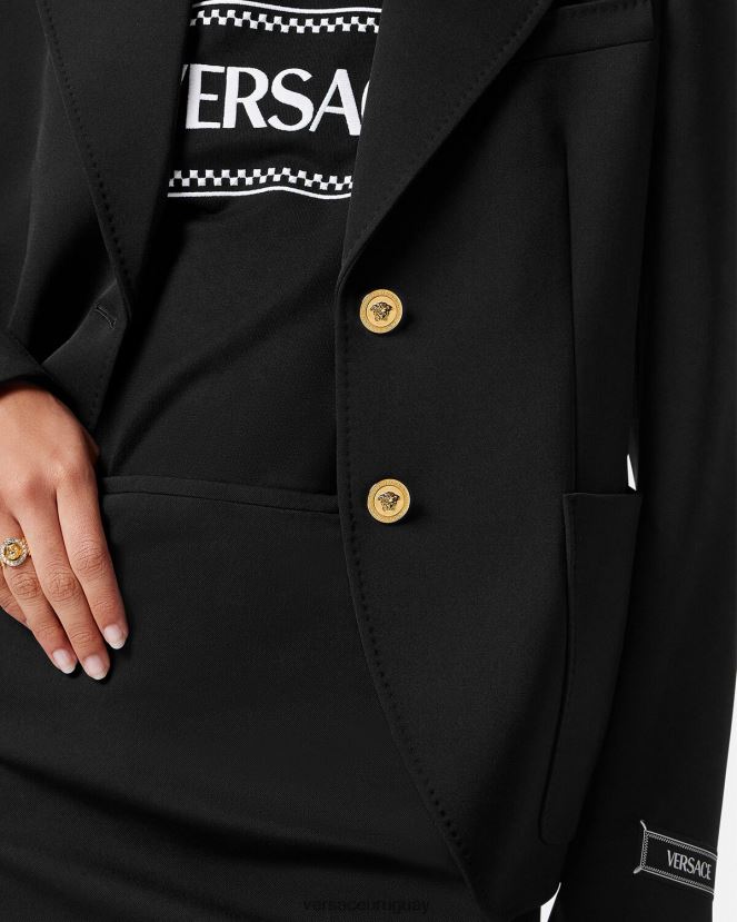 Versace blazer con medusa y botonadura sencilla mujer negro ropa H88R0H107