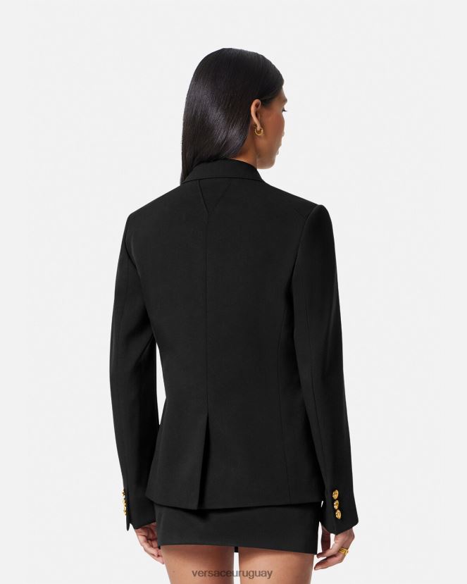 Versace blazer con medusa y botonadura sencilla mujer negro ropa H88R0H107