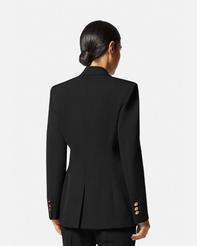 Versace blazer con medusa y botonadura sencilla mujer negro ropa H88R0H109