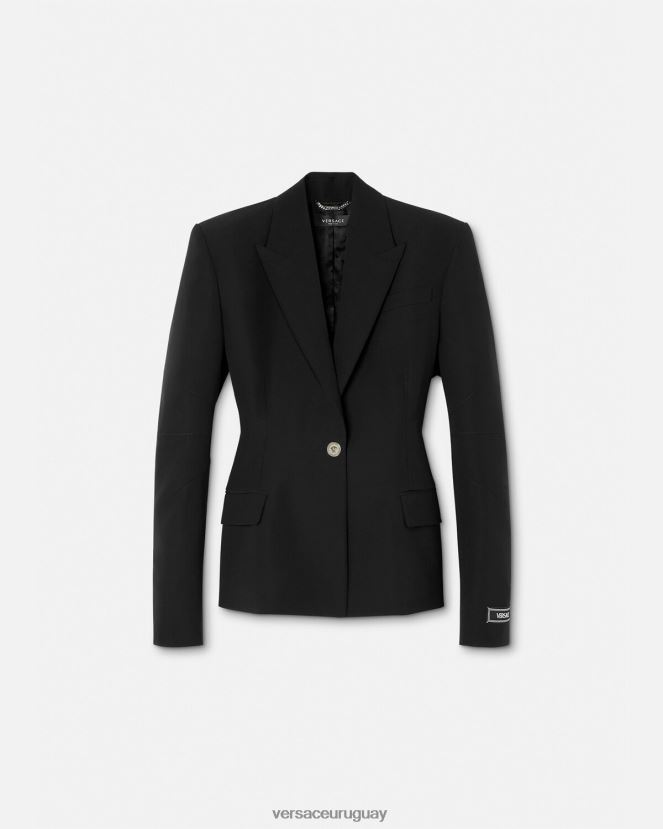 Versace blazer con medusa y botonadura sencilla mujer negro ropa H88R0H116