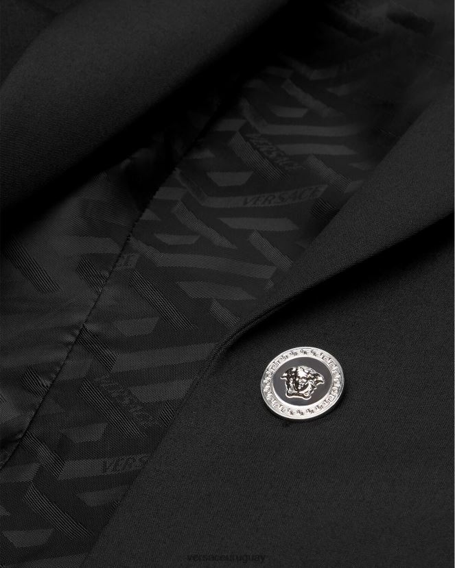 Versace blazer con medusa y botonadura sencilla mujer negro ropa H88R0H116