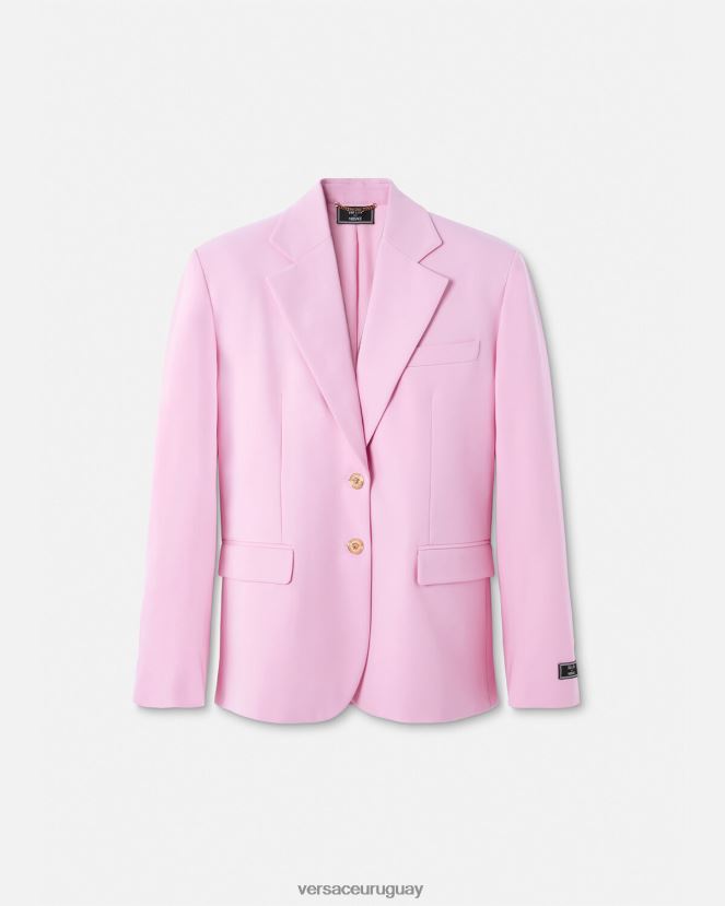 Versace blazer extragrande con medusa mujer rosa ropa H88R0H105