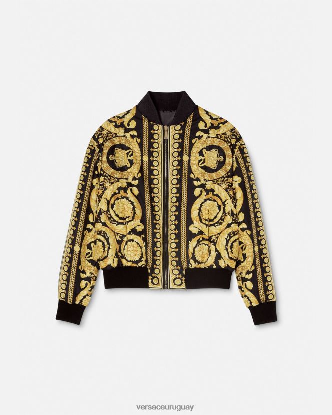 Versace chaqueta bomber reversible con diseño barroco mujer imprimir ropa H88R0H88