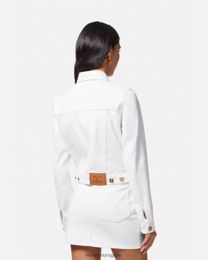Versace chaqueta vaquera con medusa \'95 mujer blanco ropa H88R0H81