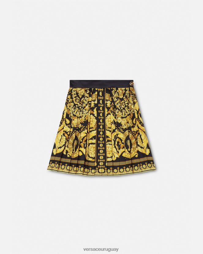 Versace falda plisada barroco mujer imprimir ropa H88R0H169
