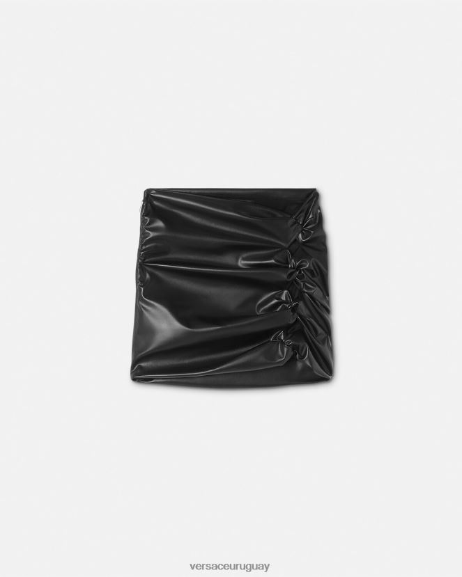 Versace minifalda anudada mujer negro ropa H88R0H162