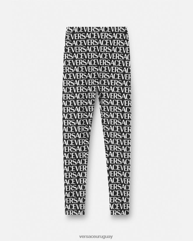 Versace leggings por toda la prenda mujer negro y estampado ropa H88R0H211