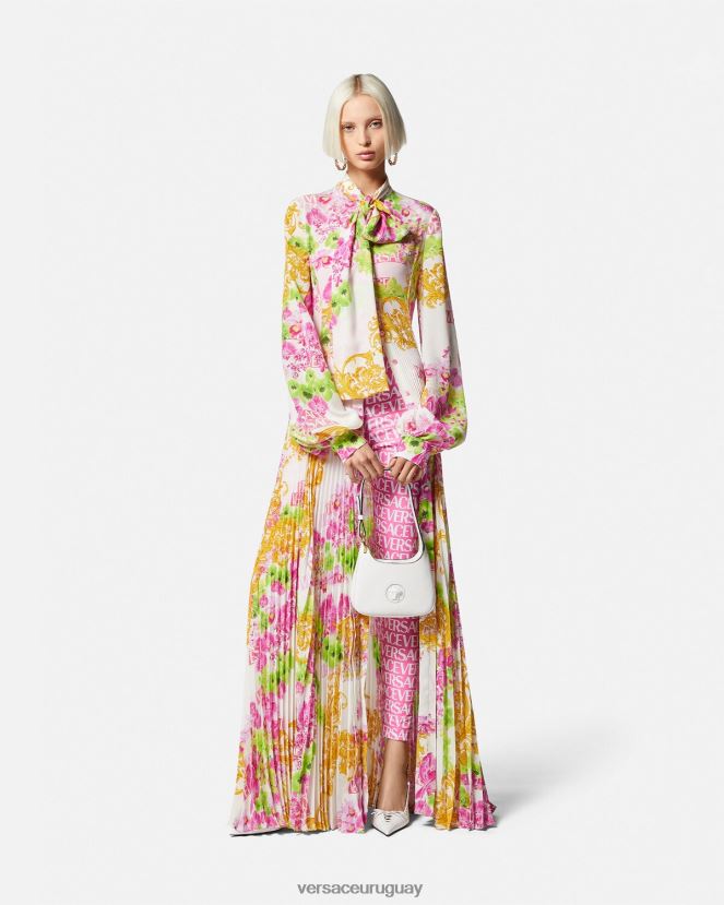 Versace leggings por toda la prenda mujer rosa y estampado ropa H88R0H212