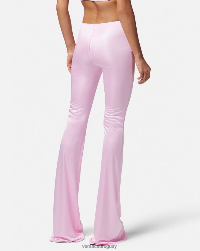 Versace pantalones acampanados anudados mujer un color ropa H88R0H122