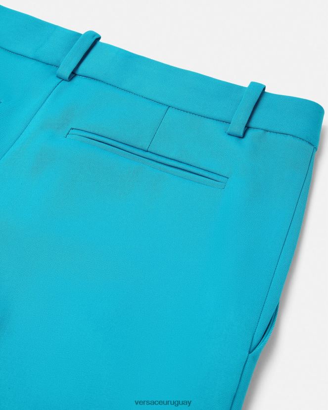 Versace pantalones acampanados de sastre mujer azul claro ropa H88R0H124