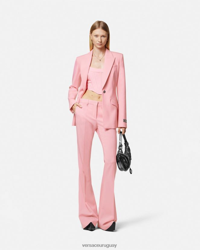 Versace pantalones acampanados mujer un color ropa H88R0H120