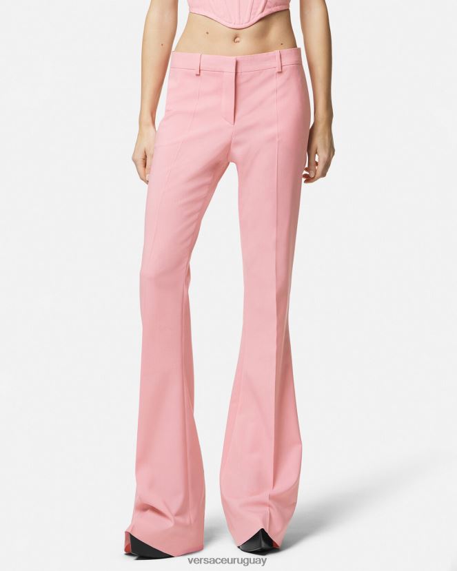Versace pantalones acampanados mujer un color ropa H88R0H120