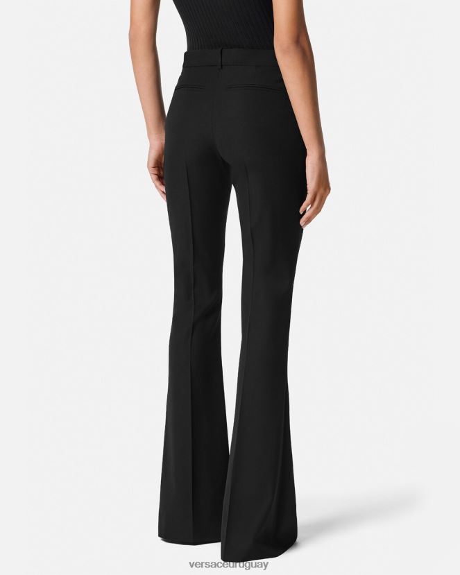 Versace pantalones con medusa \'95 mujer negro ropa H88R0H118