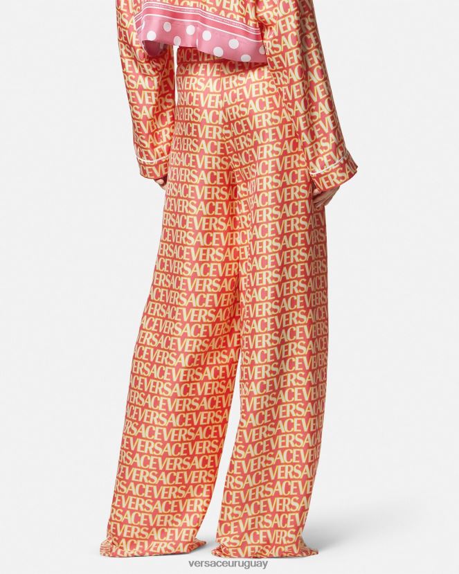 Versace pantalones de seda mujer imprimir ropa H88R0H192