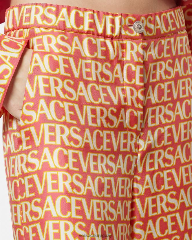 Versace pantalones de seda mujer imprimir ropa H88R0H192
