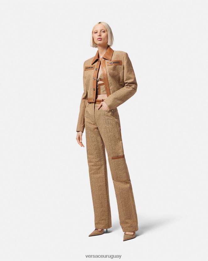 Versace pantalones por toda la prenda mujer imprimir ropa H88R0H195