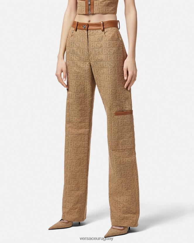 Versace pantalones por toda la prenda mujer imprimir ropa H88R0H195