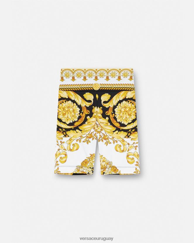 Versace pantalones cortos de ciclismo estilo barroco mujer imprimir ropa H88R0H230