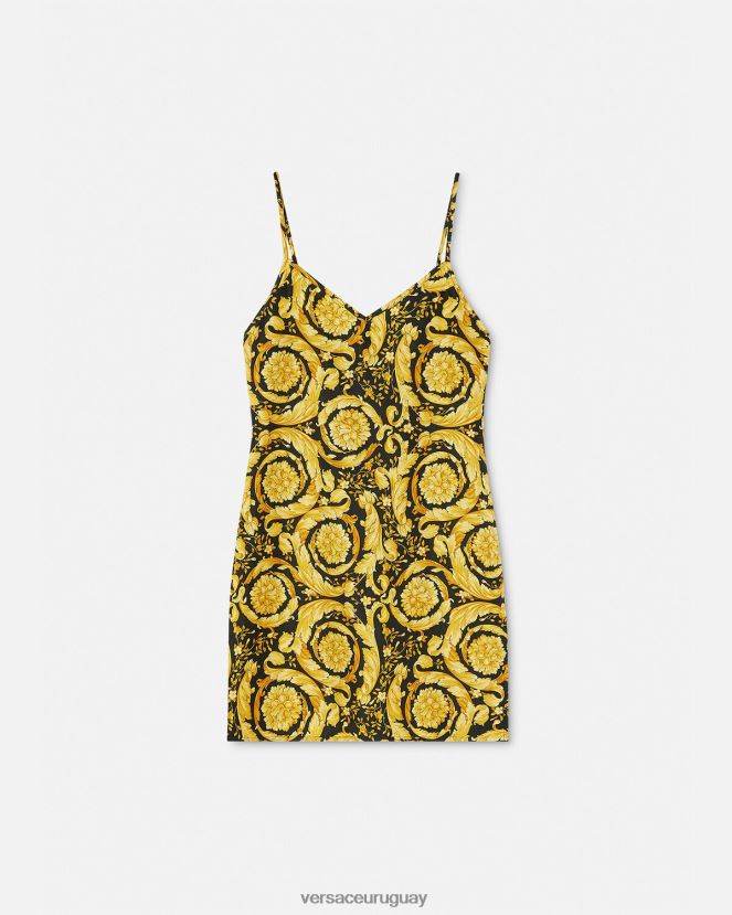 Versace pijama de seda barroco mujer imprimir ropa interior y ropa de playa H88R0H1029