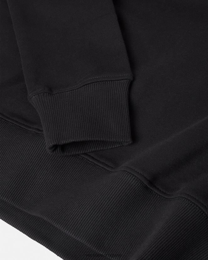 Versace sudadera con capucha y logo mujer oro negro ropa H88R0H2234