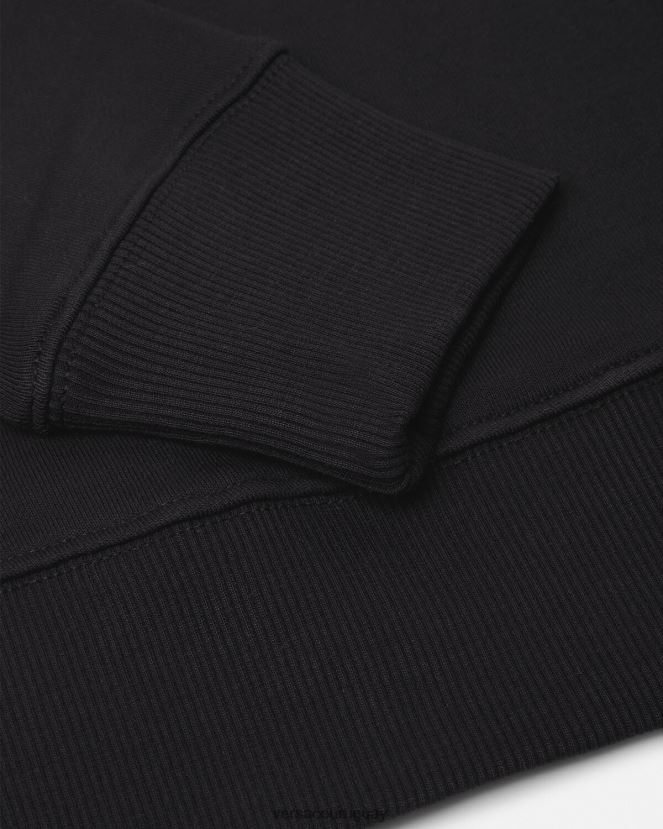Versace suéter con logo mujer oro negro ropa H88R0H2155