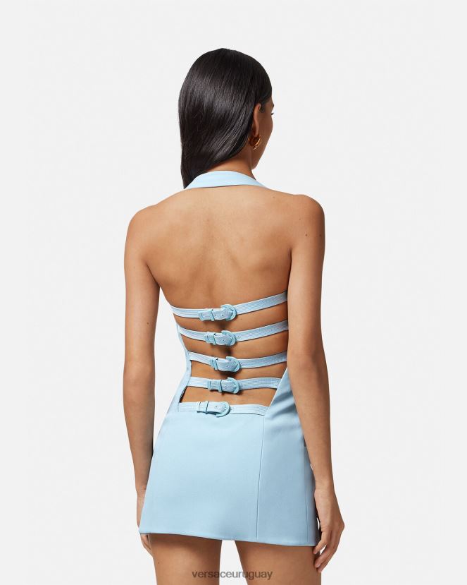 Versace mini vestido chaleco mujer un color ropa H88R0H15