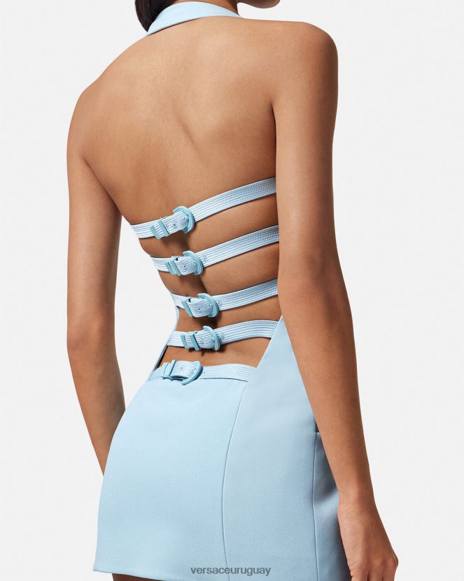 Versace mini vestido chaleco mujer un color ropa H88R0H15