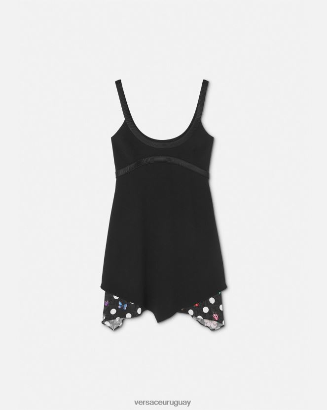 Versace mini vestido de mariposas mujer imprimir ropa H88R0H2