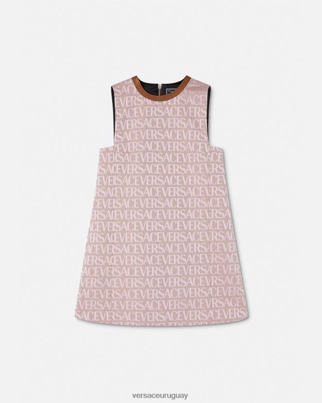 Versace minivestido por toda la prenda mujer rosa y estampado ropa H88R0H26