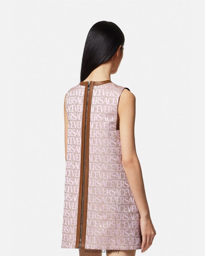 Versace minivestido por toda la prenda mujer rosa y estampado ropa H88R0H26