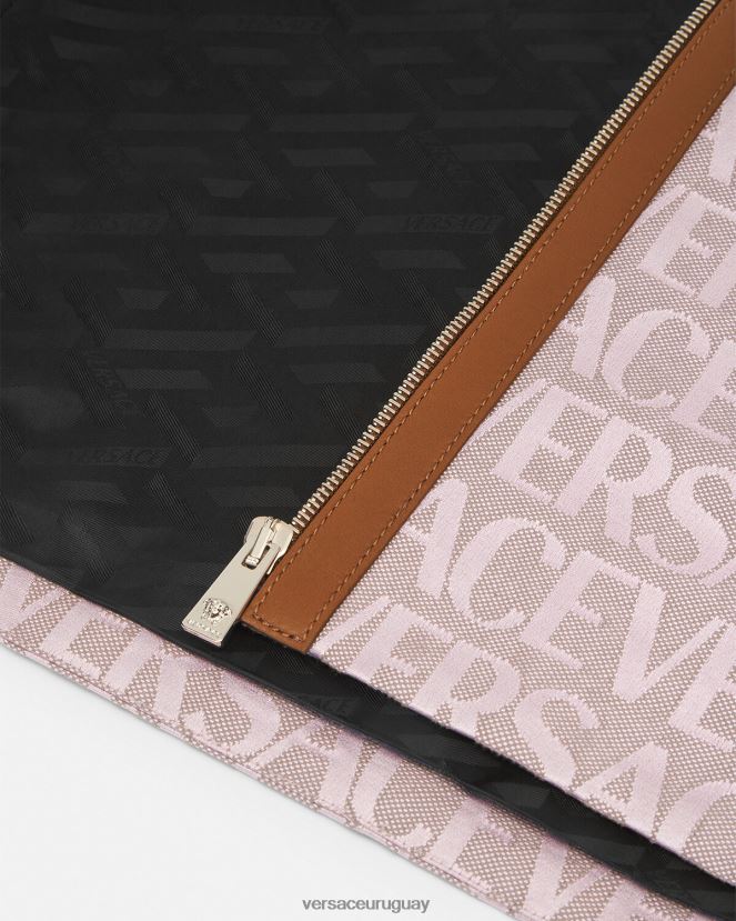 Versace minivestido por toda la prenda mujer rosa y estampado ropa H88R0H26