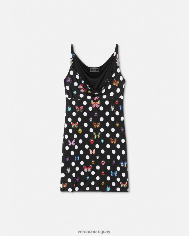 Versace vestido corto con mariposas y medusa '95 mujer imprimir ropa H88R0H5