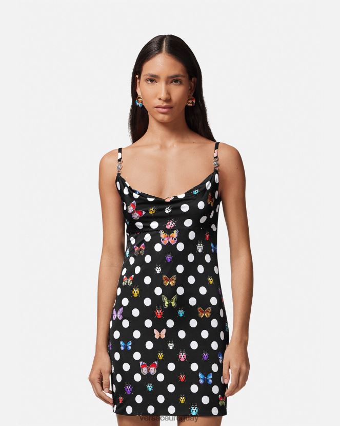 Versace vestido corto con mariposas y medusa \'95 mujer imprimir ropa H88R0H5