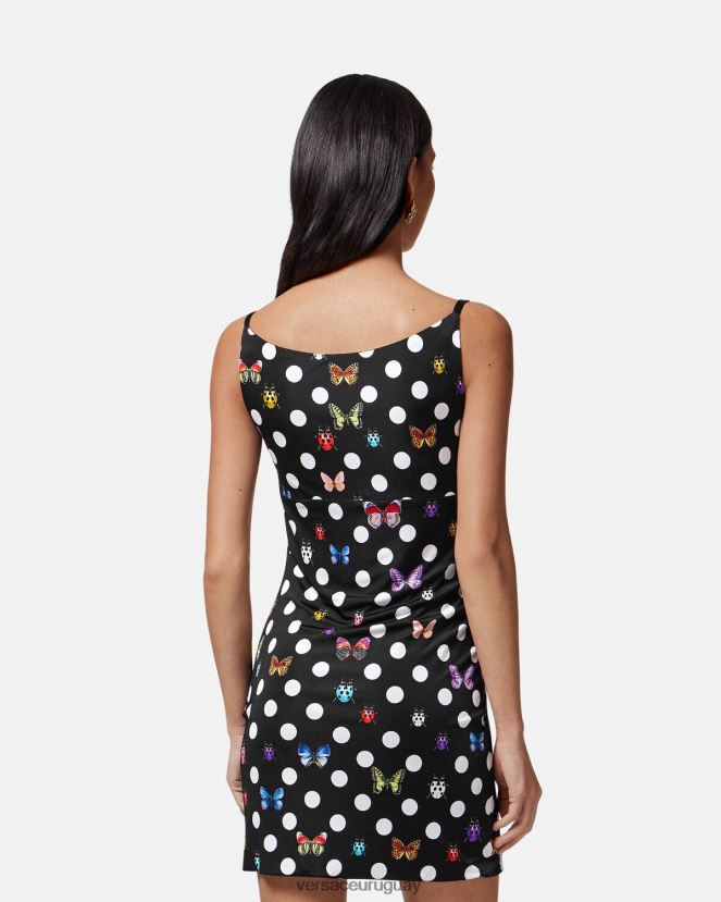Versace vestido corto con mariposas y medusa \'95 mujer imprimir ropa H88R0H5