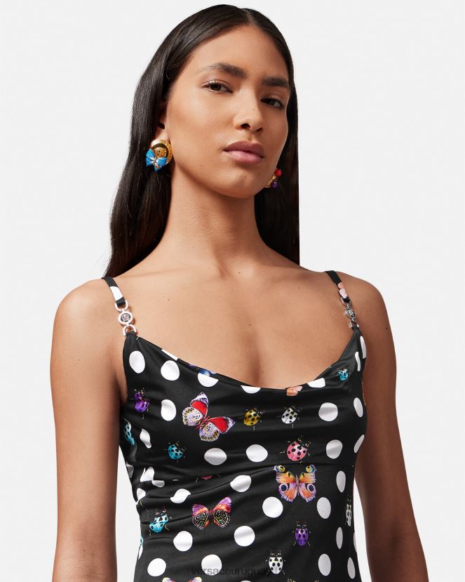Versace vestido corto con mariposas y medusa \'95 mujer imprimir ropa H88R0H5