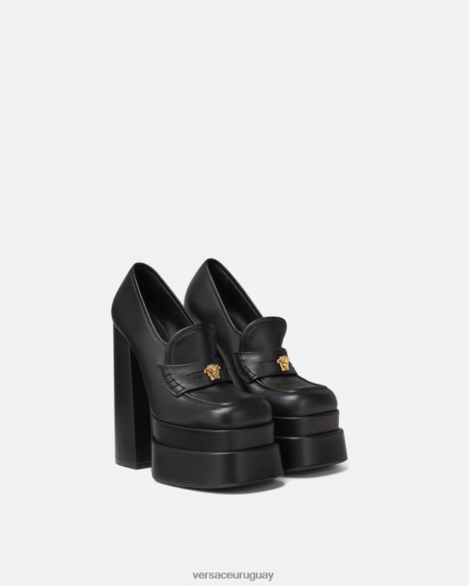Versace mocasines con plataforma aevitas mujer negro zapato H88R0H430