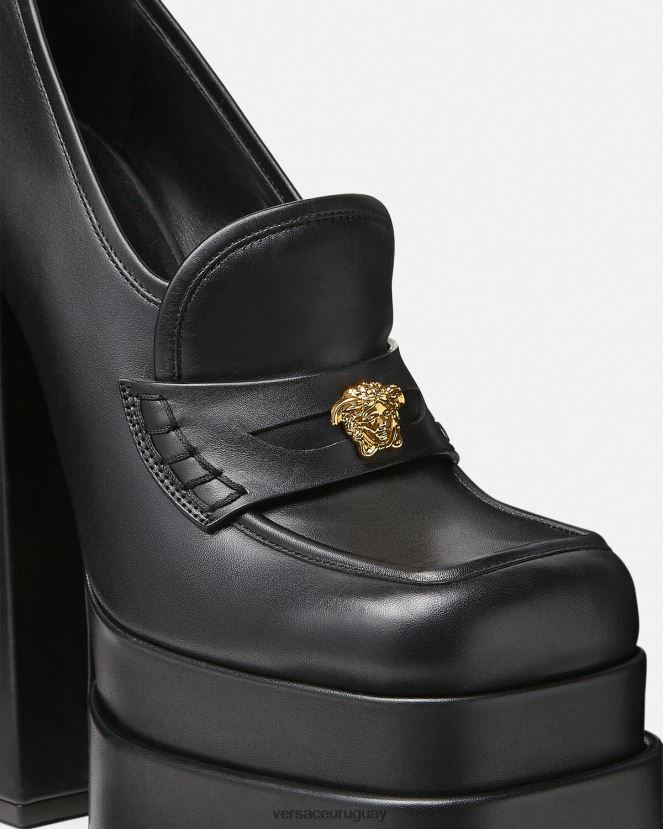 Versace mocasines con plataforma aevitas mujer negro zapato H88R0H430