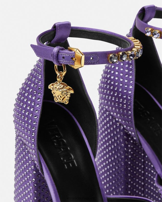 Versace sandalias con plataforma medusa aevitas mujer Violeta zapato H88R0H426