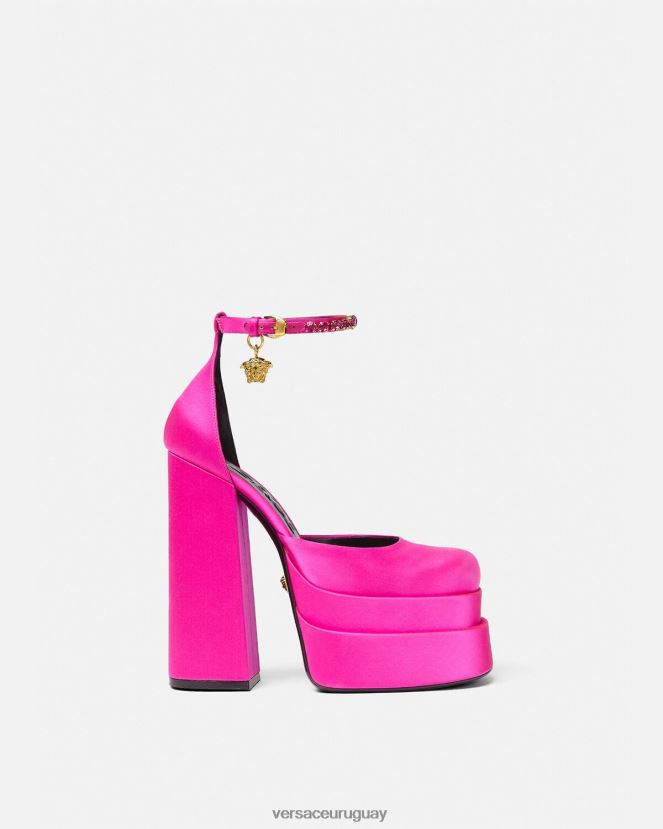Versace zapatos de salón con plataforma medusa aevitas mujer fucsia zapato H88R0H410