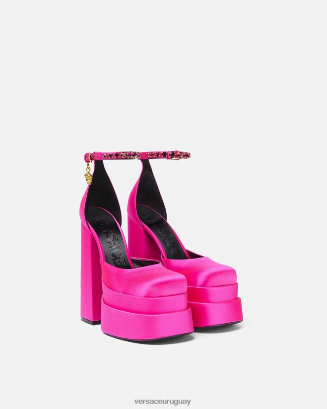 Versace zapatos de salón con plataforma medusa aevitas mujer fucsia zapato H88R0H410