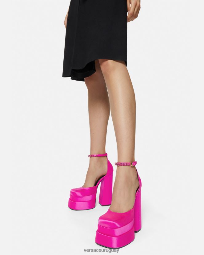 Versace zapatos de salón con plataforma medusa aevitas mujer fucsia zapato H88R0H410