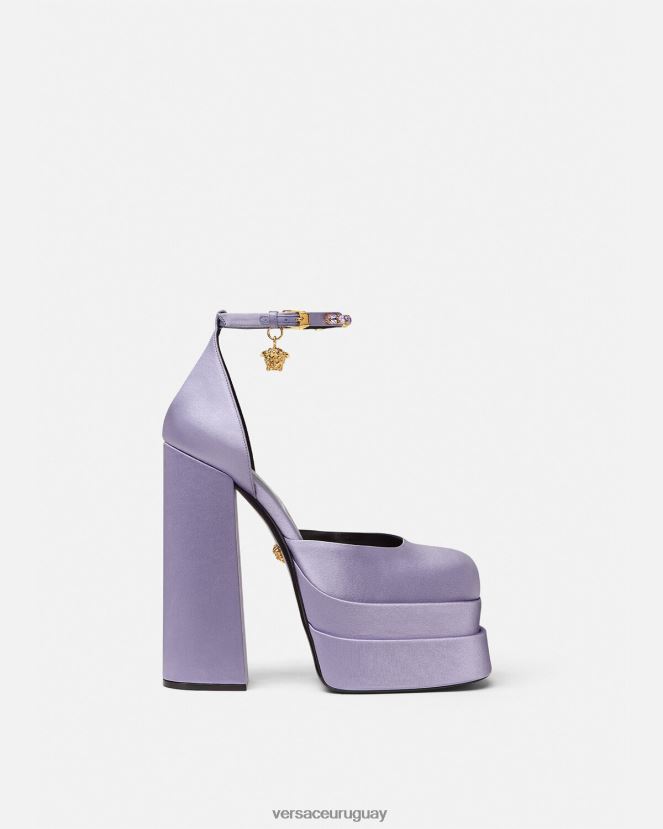Versace zapatos de salón con plataforma medusa aevitas mujer lila zapato H88R0H422